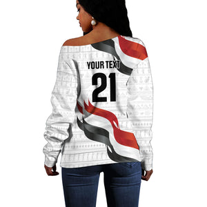 Egypt Custom Off Shoulder Sweater Pharaoh Legacy Edition
