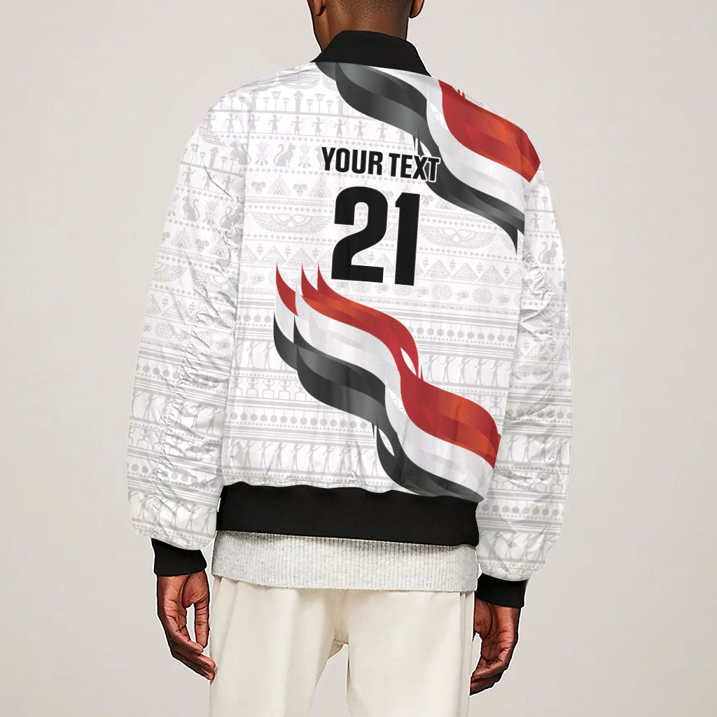 Egypt Custom Sleeve Zip Bomber Jacket Pharaoh Legacy Edition