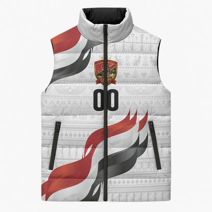 Egypt Custom Sleeveless Puffer Jacket Pharaoh Legacy Edition