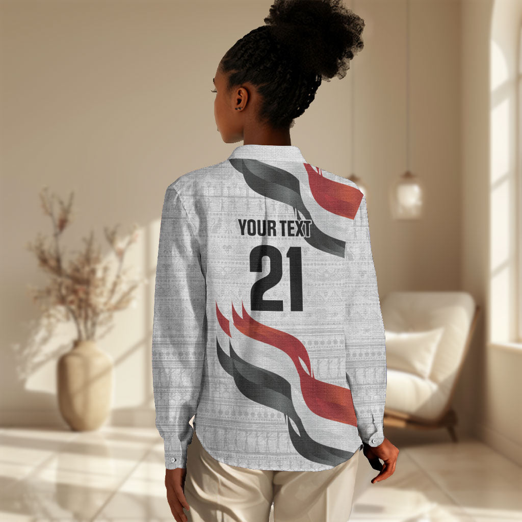Egypt Custom Women Casual Shirt Pharaoh Legacy Edition