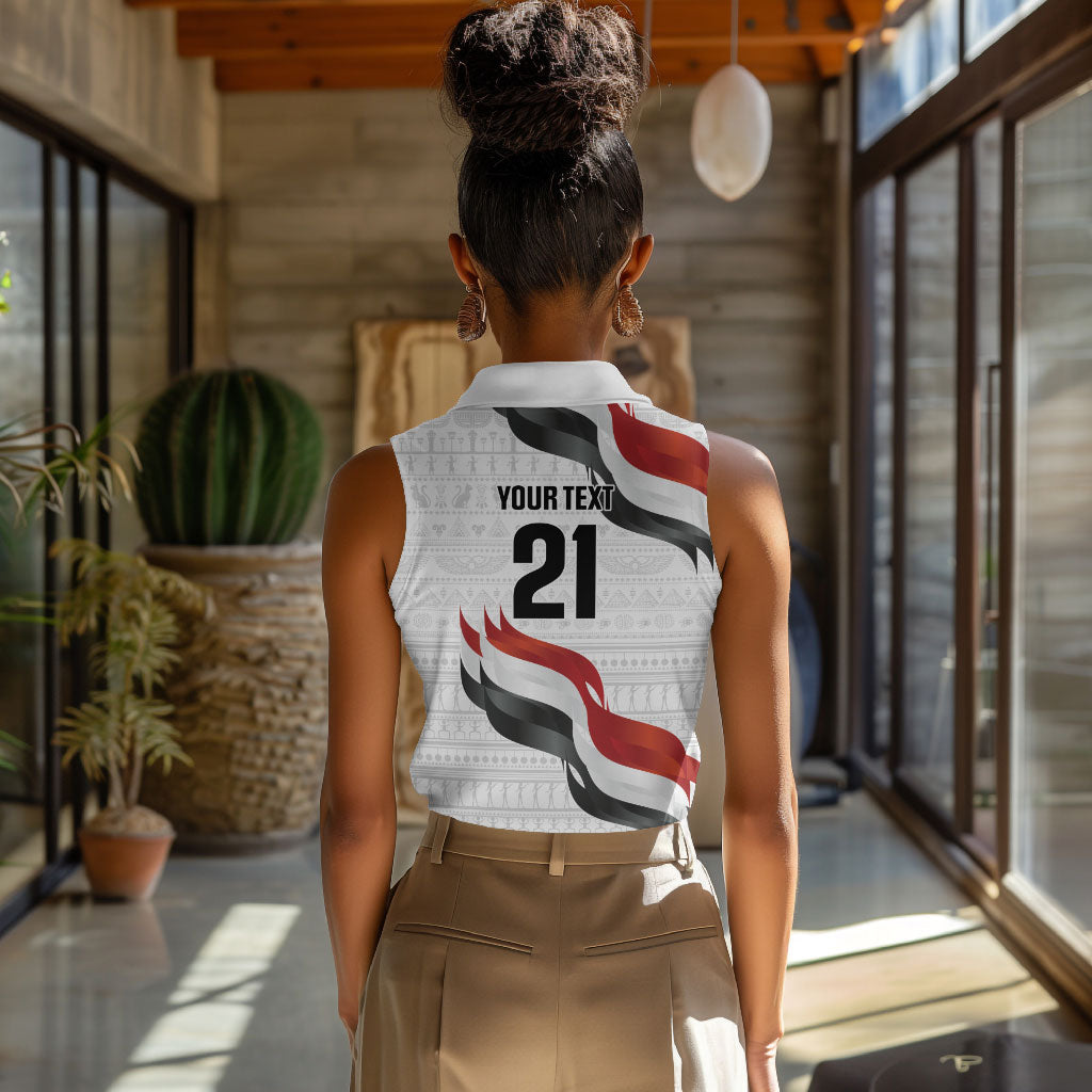 Egypt Custom Women Sleeveless Polo Shirt Pharaoh Legacy Edition
