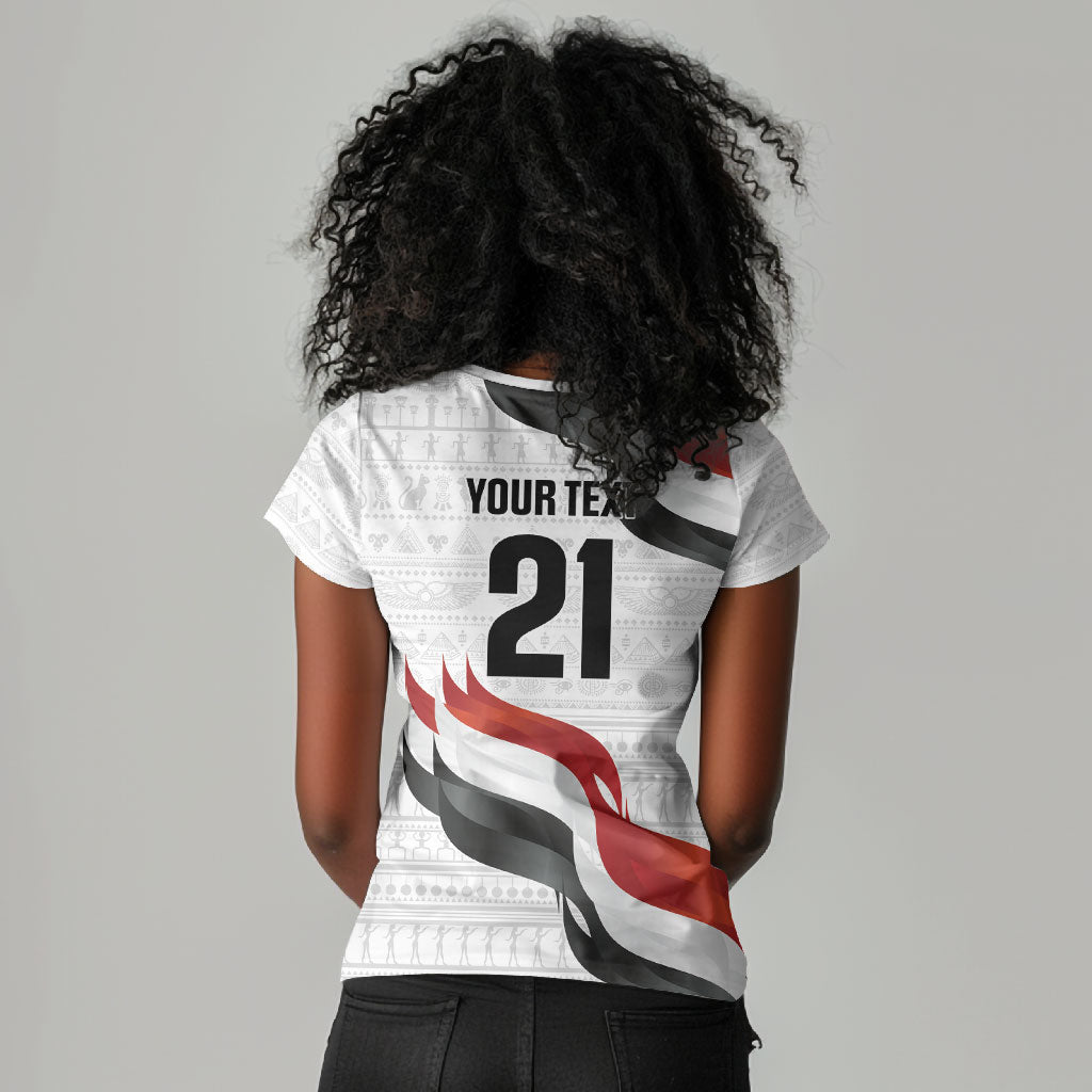 Egypt Custom Women V-Neck T-Shirt Pharaoh Legacy Edition