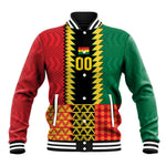 Ghana Wiase Kuruwa Custom Baseball Jacket Kente Pride Edition