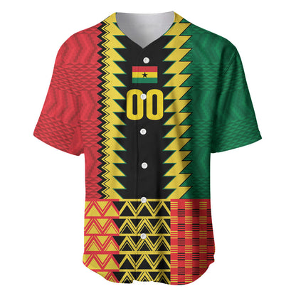 Ghana Wiase Kuruwa Custom Baseball Jersey Kente Pride Edition