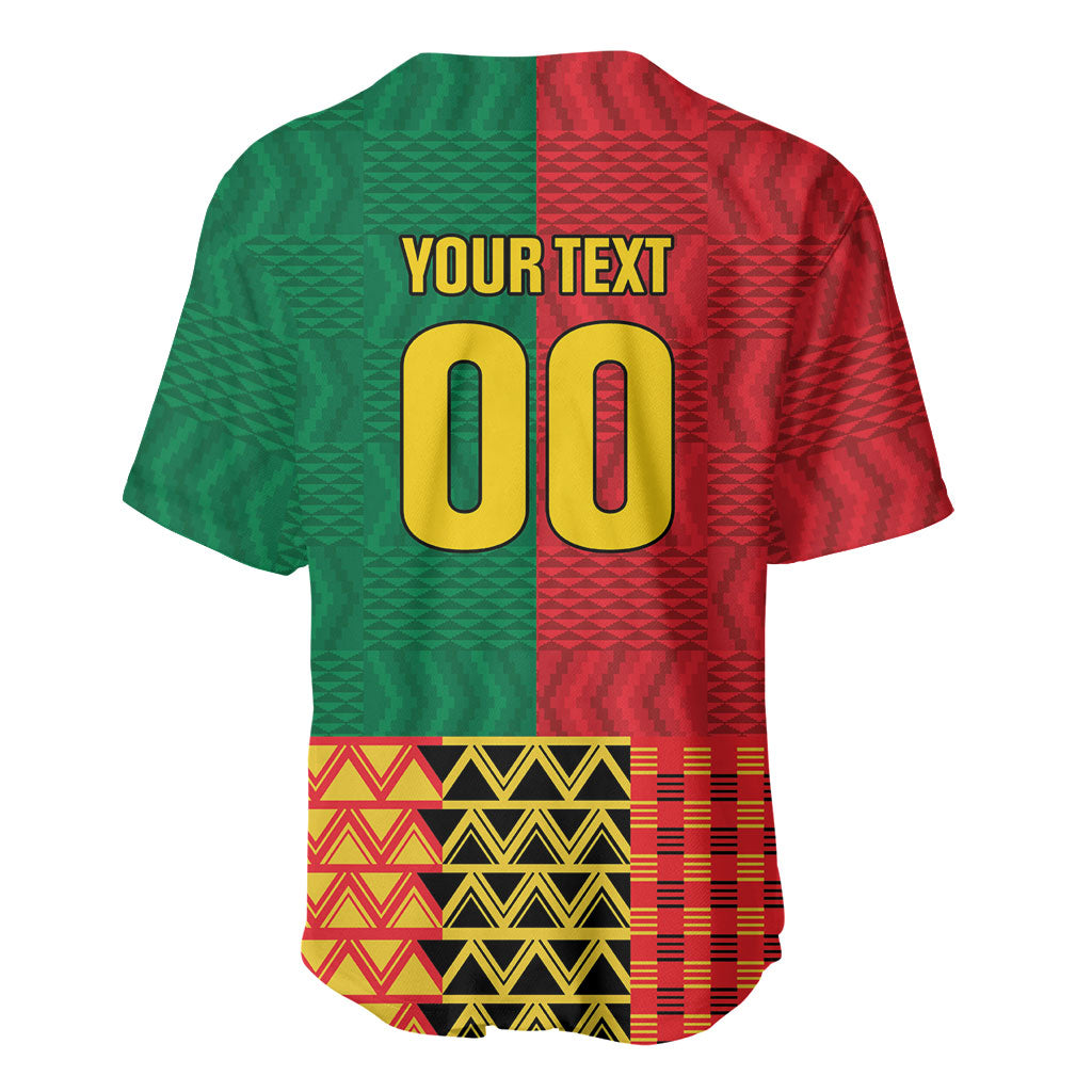 Ghana Wiase Kuruwa Custom Baseball Jersey Kente Pride Edition