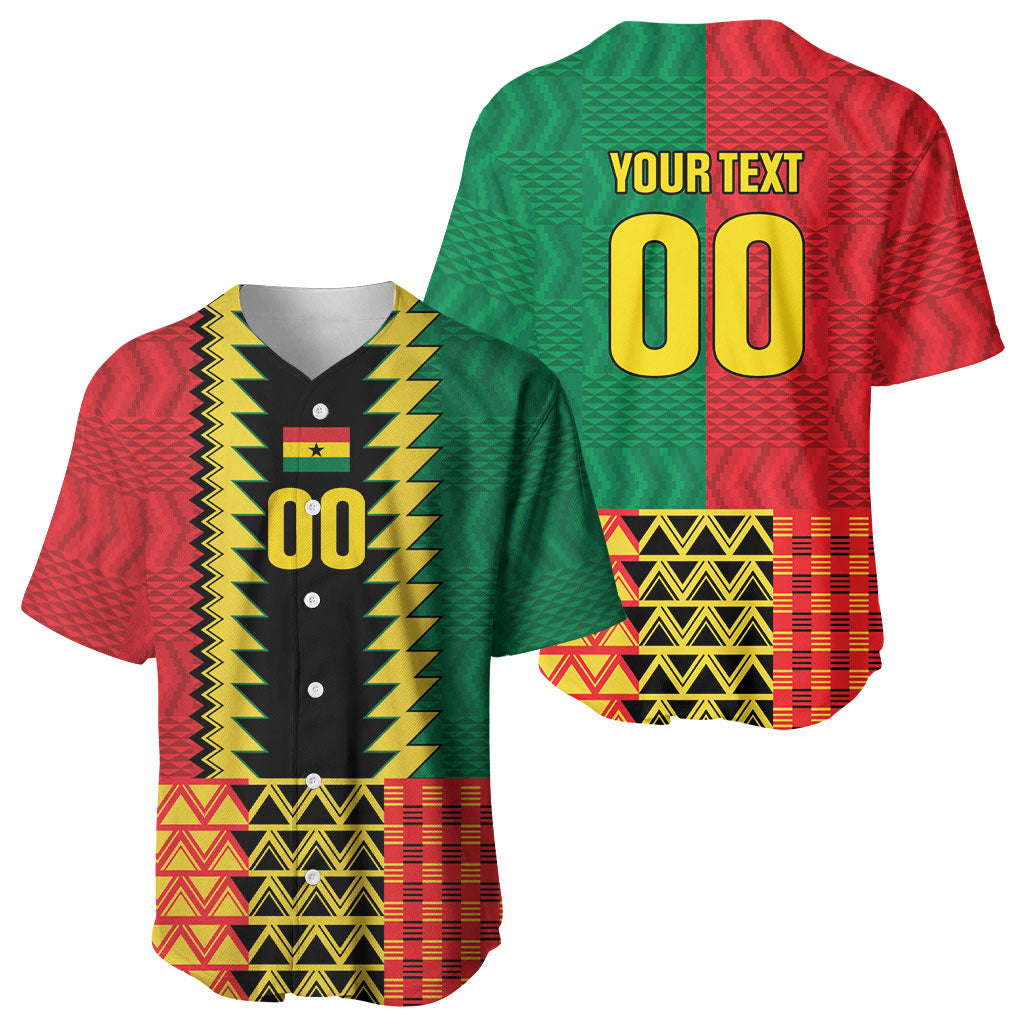 Ghana Wiase Kuruwa Custom Baseball Jersey Kente Pride Edition