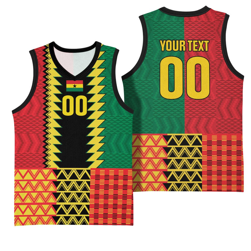 Ghana Wiase Kuruwa Custom Basketball Jersey Kente Pride Edition