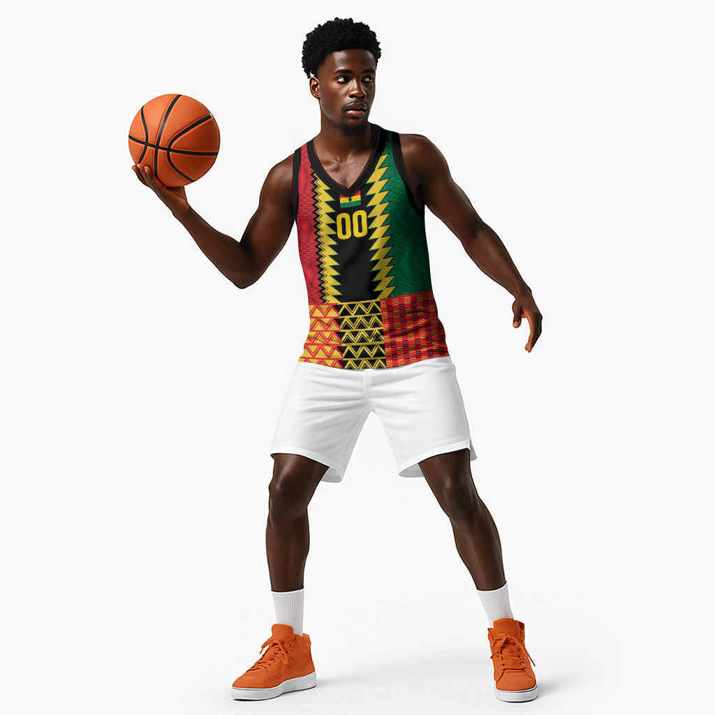 Ghana Wiase Kuruwa Custom Basketball Jersey Kente Pride Edition