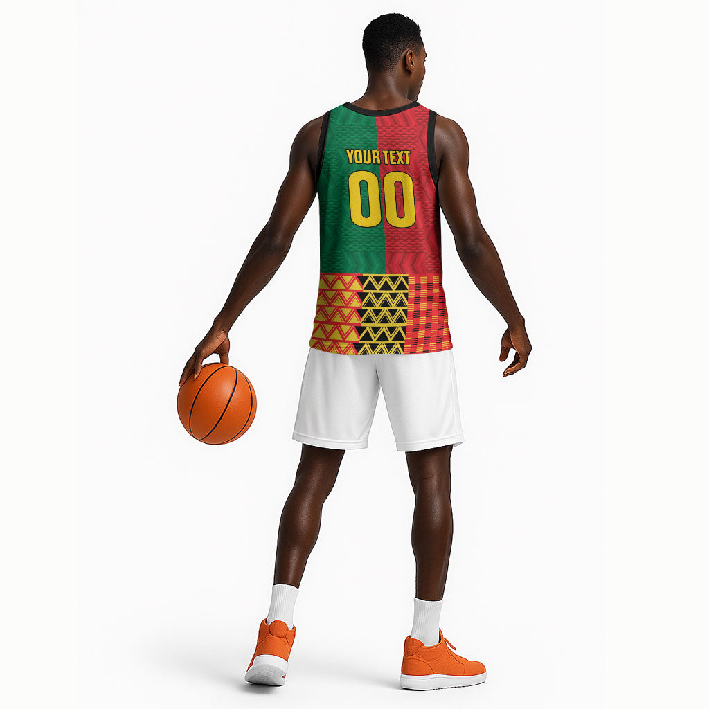 Ghana Wiase Kuruwa Custom Basketball Jersey Kente Pride Edition