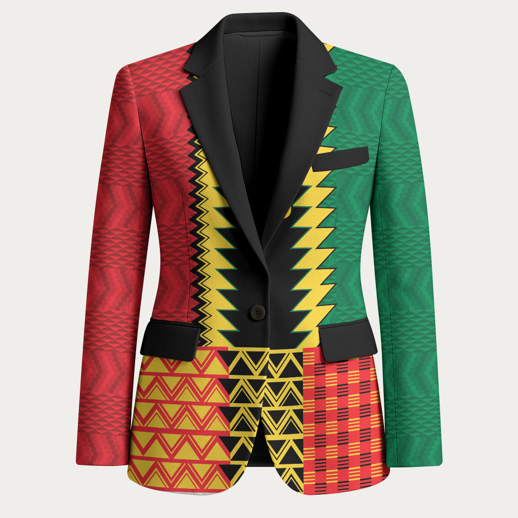 Ghana Wiase Kuruwa Custom Blazer Kente Pride Edition