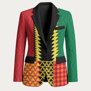 Ghana Wiase Kuruwa Custom Blazer Kente Pride Edition