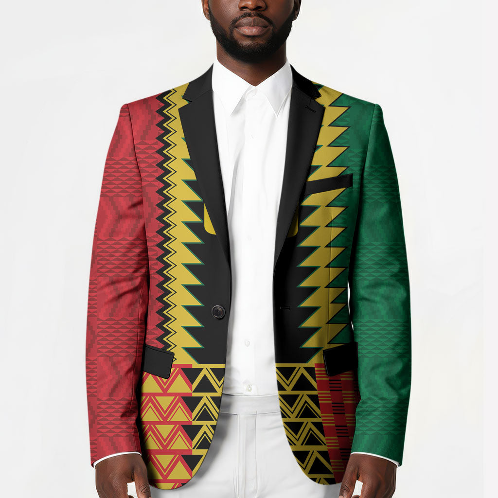 Ghana Wiase Kuruwa Custom Blazer Kente Pride Edition