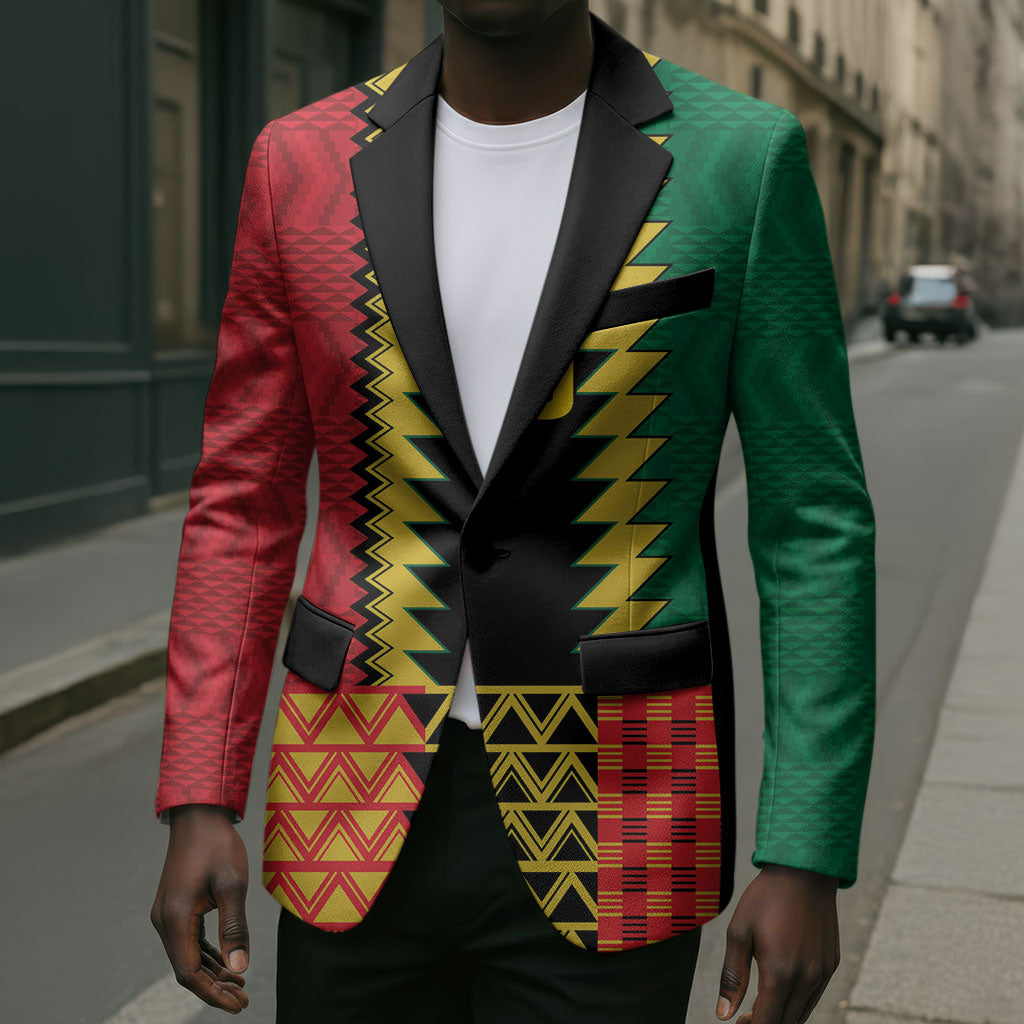 Ghana Wiase Kuruwa Custom Blazer Kente Pride Edition
