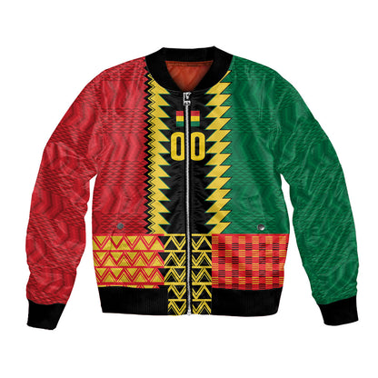Ghana Wiase Kuruwa Custom Bomber Jacket Kente Pride Edition