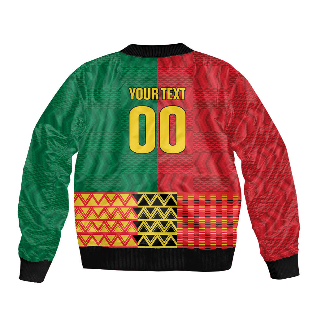Ghana Wiase Kuruwa Custom Bomber Jacket Kente Pride Edition