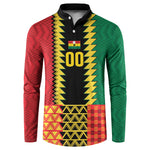 Ghana Wiase Kuruwa Custom Button Sweatshirt Kente Pride Edition