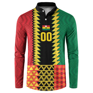 Ghana Wiase Kuruwa Custom Button Sweatshirt Kente Pride Edition