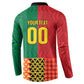 Ghana Wiase Kuruwa Custom Button Sweatshirt Kente Pride Edition