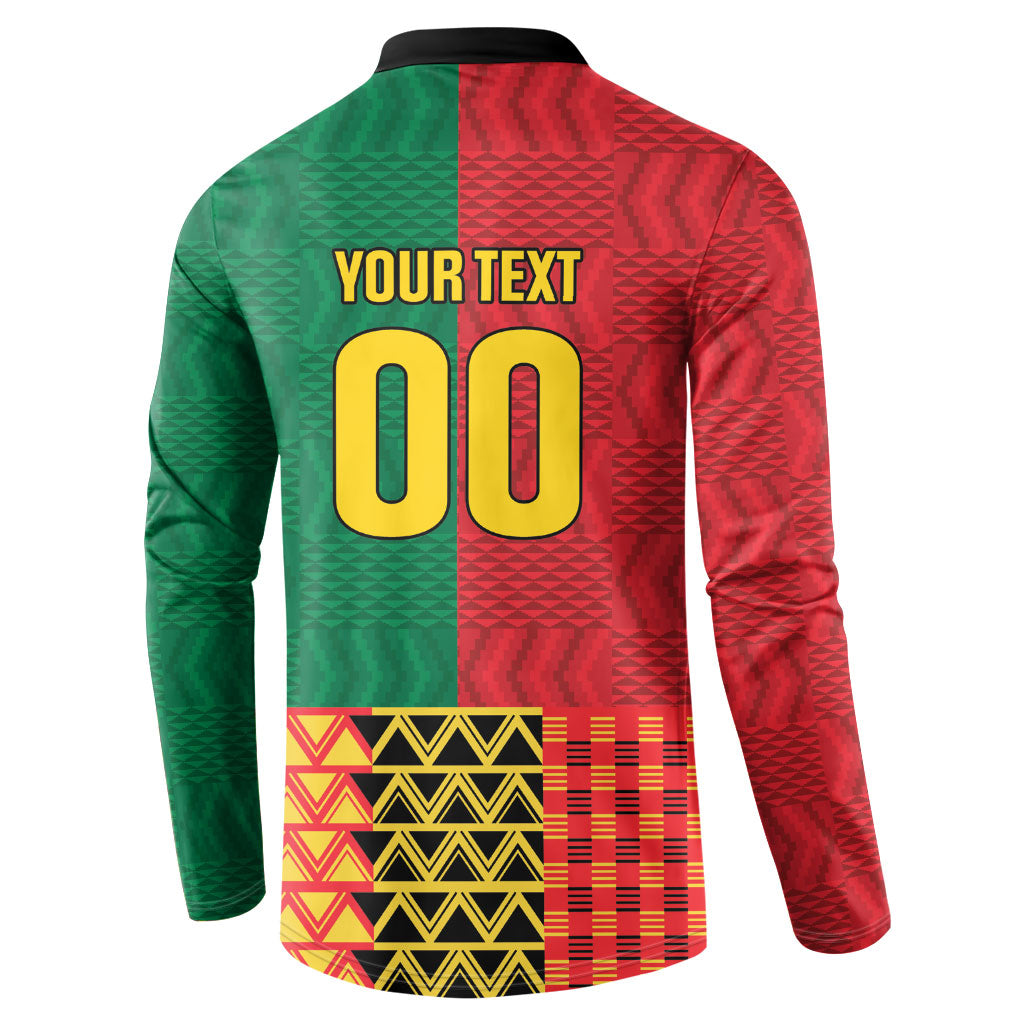 Ghana Wiase Kuruwa Custom Button Sweatshirt Kente Pride Edition
