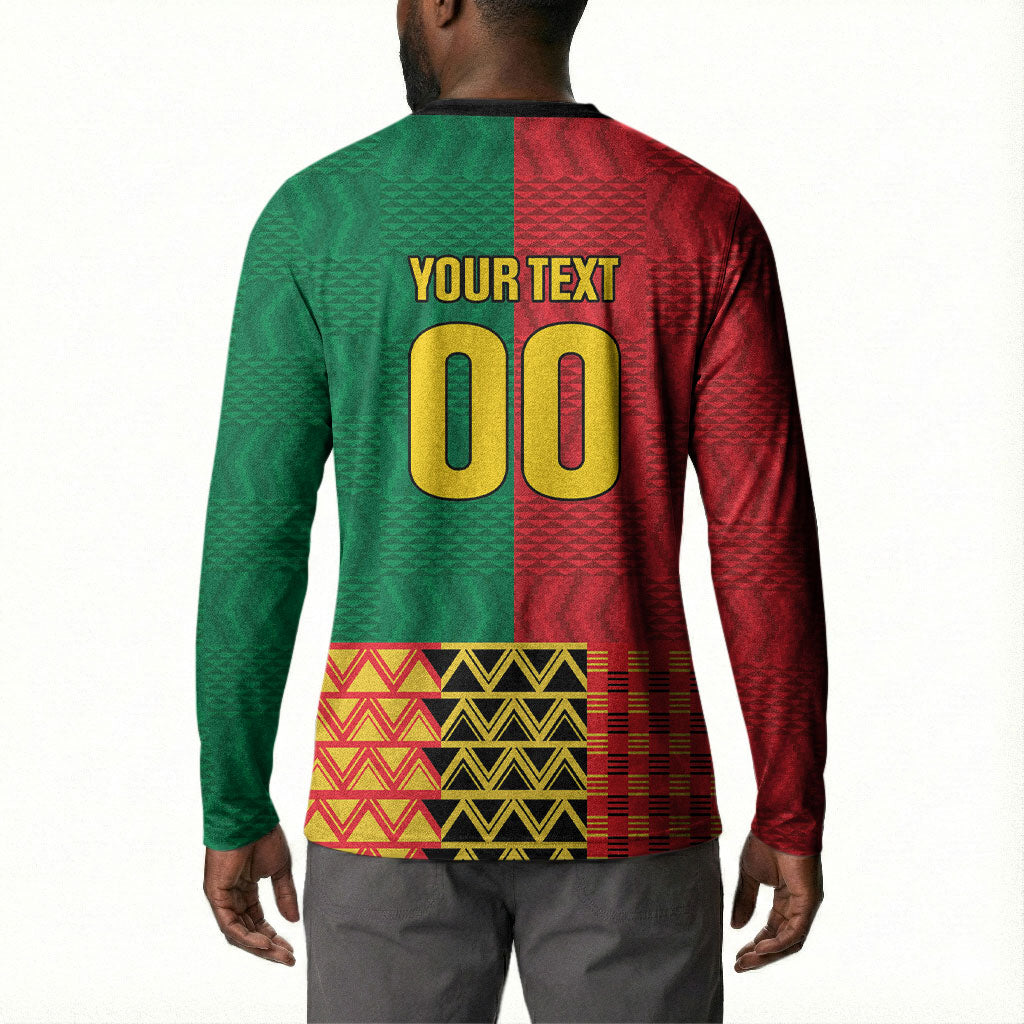Ghana Wiase Kuruwa Custom Button Sweatshirt Kente Pride Edition