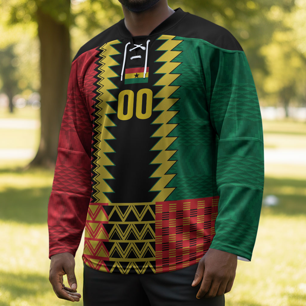 Ghana Wiase Kuruwa Custom Hockey Jersey Kente Pride Edition