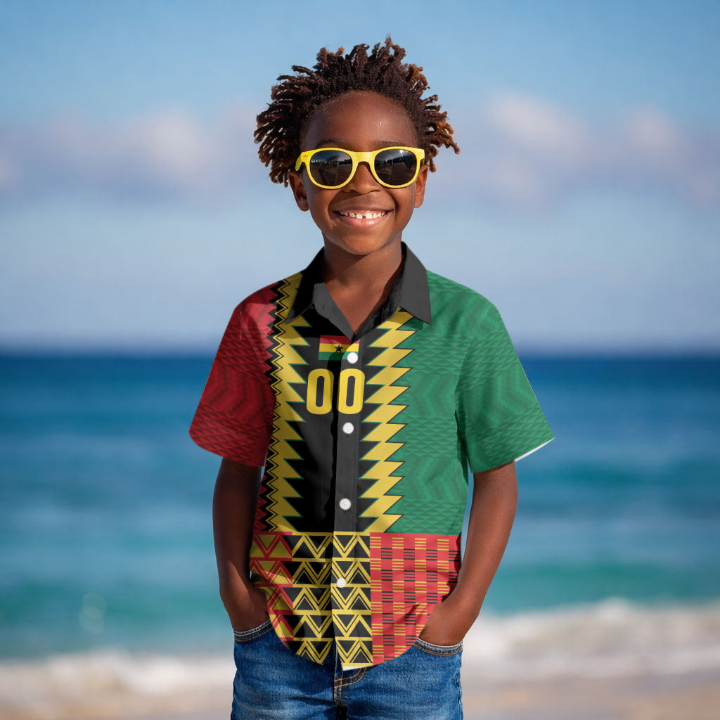 Ghana Wiase Kuruwa Custom Kid Hawaiian Shirt Kente Pride Edition