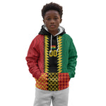 Ghana Wiase Kuruwa Custom Kid Hoodie Kente Pride Edition