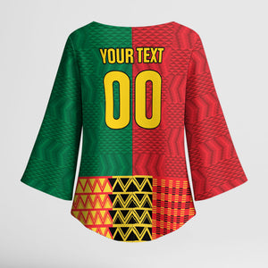 Ghana Wiase Kuruwa Custom Kimono Sleeve Blouse Kente Pride Edition