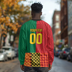 Ghana Wiase Kuruwa Custom Long Sleeve Shirt Kente Pride Edition