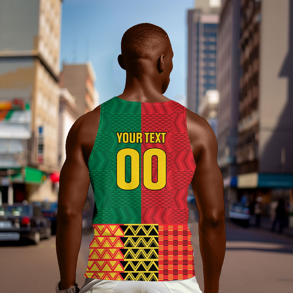 Ghana Wiase Kuruwa Custom Men Tank Top Kente Pride Edition