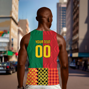 Ghana Wiase Kuruwa Custom Men Tank Top Kente Pride Edition