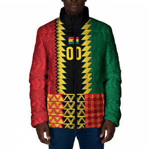 Ghana Wiase Kuruwa Custom Padded Jacket Kente Pride Edition