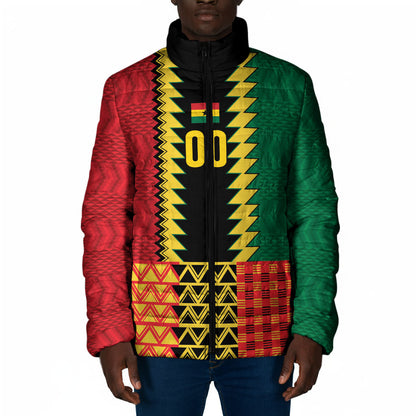 Ghana Wiase Kuruwa Custom Padded Jacket Kente Pride Edition