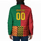 Ghana Wiase Kuruwa Custom Padded Jacket Kente Pride Edition