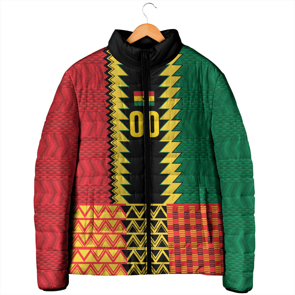 Ghana Wiase Kuruwa Custom Padded Jacket Kente Pride Edition