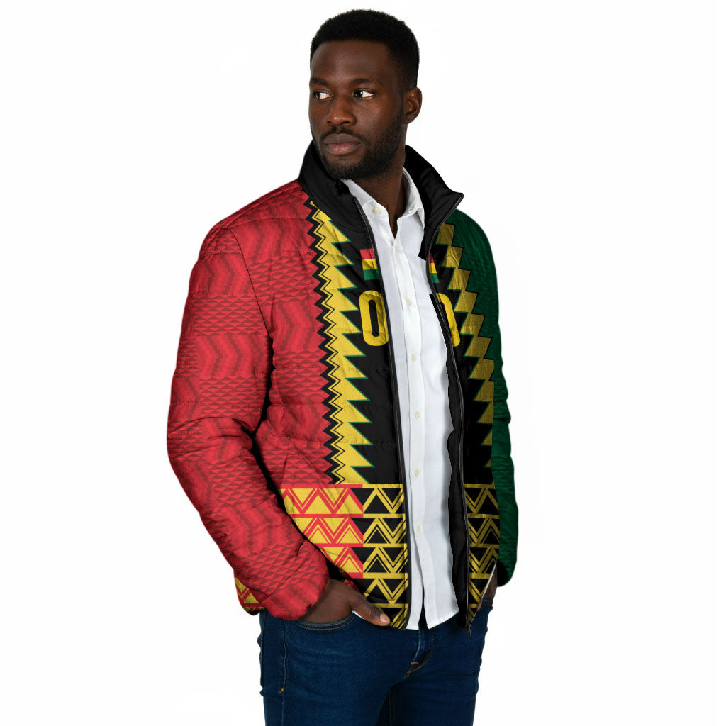 Ghana Wiase Kuruwa Custom Padded Jacket Kente Pride Edition