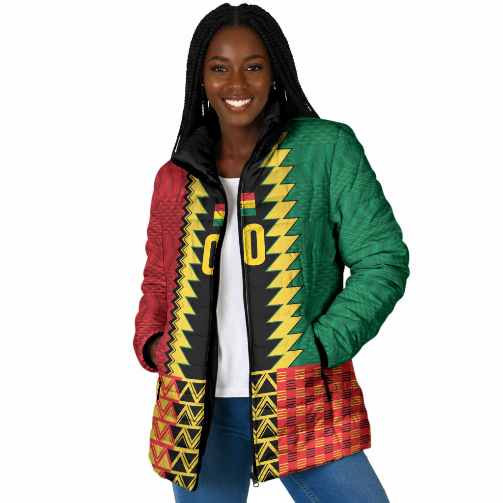 Ghana Wiase Kuruwa Custom Padded Jacket Kente Pride Edition