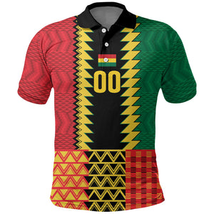 Ghana Wiase Kuruwa Custom Polo Shirt Kente Pride Edition
