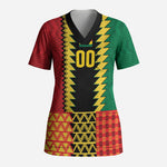 Ghana Wiase Kuruwa Custom Scrub Top Kente Pride Edition