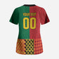 Ghana Wiase Kuruwa Custom Scrub Top Kente Pride Edition