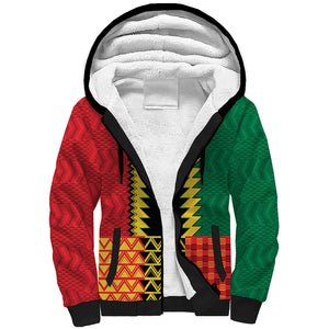 Ghana Wiase Kuruwa Custom Sherpa Hoodie Kente Pride Edition