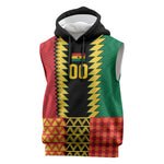 Ghana Wiase Kuruwa Custom Sleeveless Hoodie Kente Pride Edition