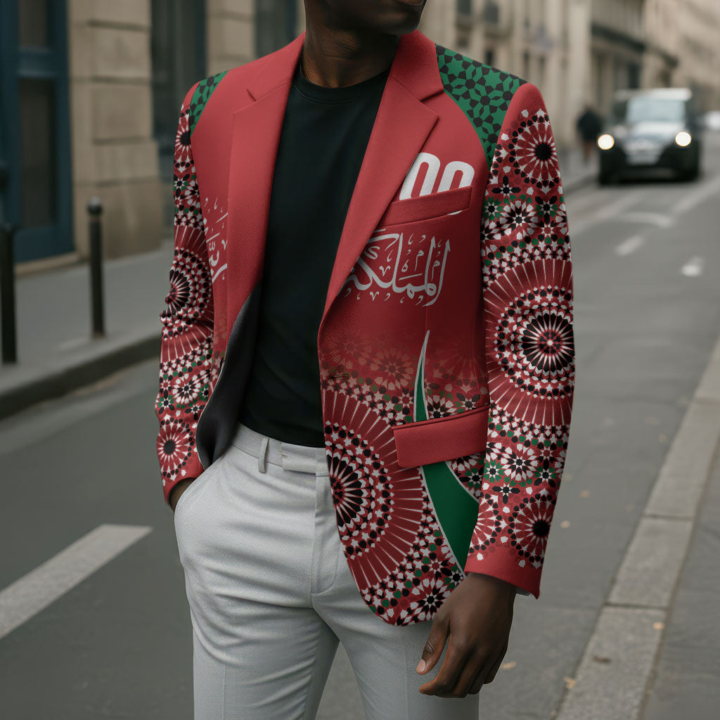 Morocco Yalla Vamos 2026 Custom Blazer Zellige Mosaic Edition