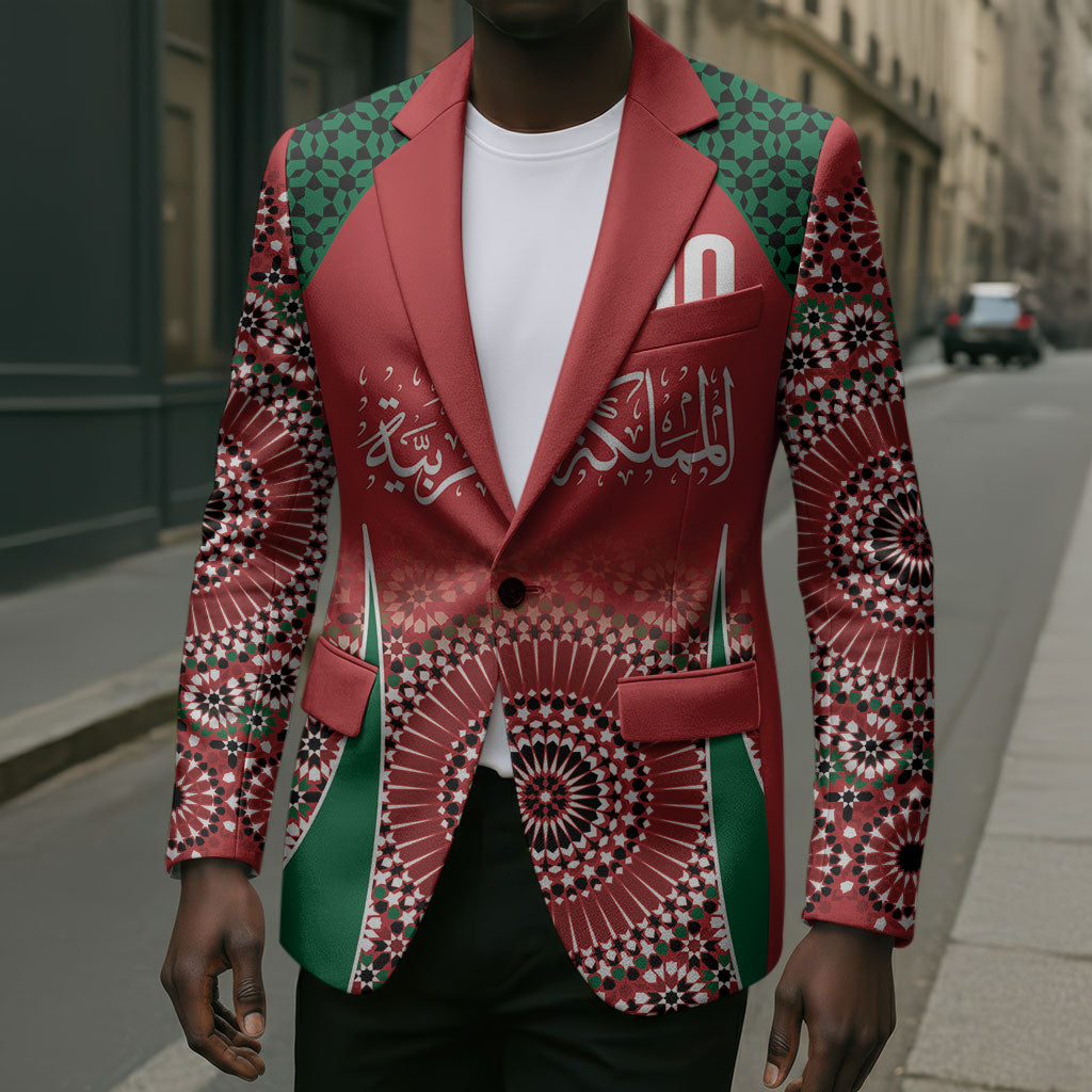 Morocco Yalla Vamos 2026 Custom Blazer Zellige Mosaic Edition