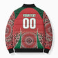 Morocco Yalla Vamos 2026 Custom Bomber Puffer Jacket Zellige Mosaic Edition