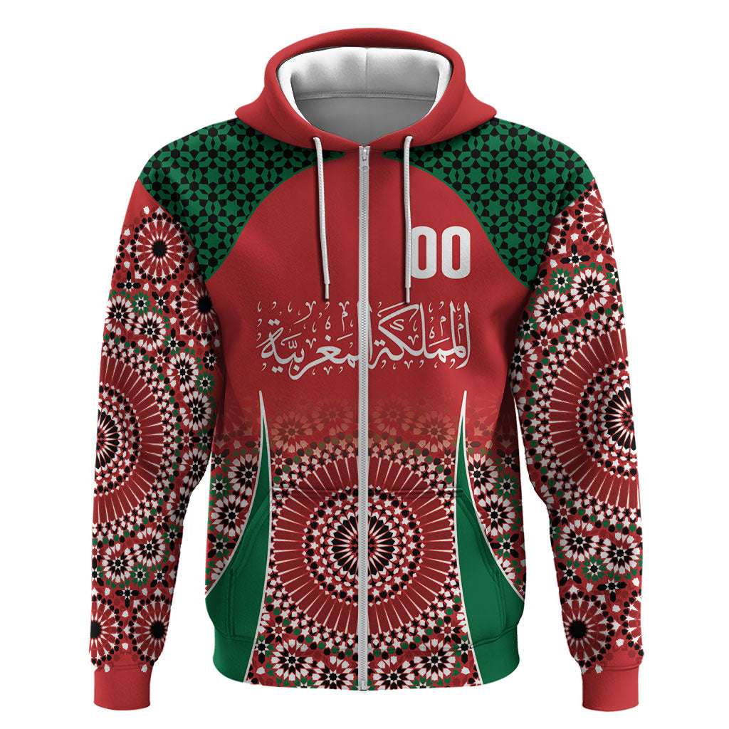 Morocco Yalla Vamos 2026 Custom Hoodie Zellige Mosaic Edition