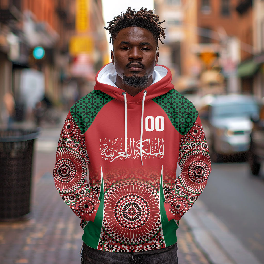Morocco Yalla Vamos 2026 Custom Hoodie Zellige Mosaic Edition