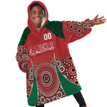 Morocco Yalla Vamos 2026 Custom Kid Wearable Blanket Hoodie Zellige Mosaic Edition
