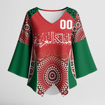 Morocco Yalla Vamos 2026 Custom Kimono Sleeve Blouse Zellige Mosaic Edition