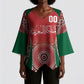 Morocco Yalla Vamos 2026 Custom Kimono Sleeve Blouse Zellige Mosaic Edition